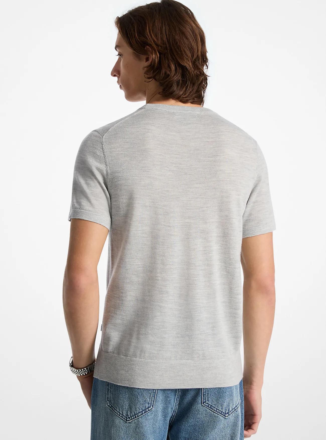 Michael Kors T-shirt van wol STEENGRIJS Fashion
