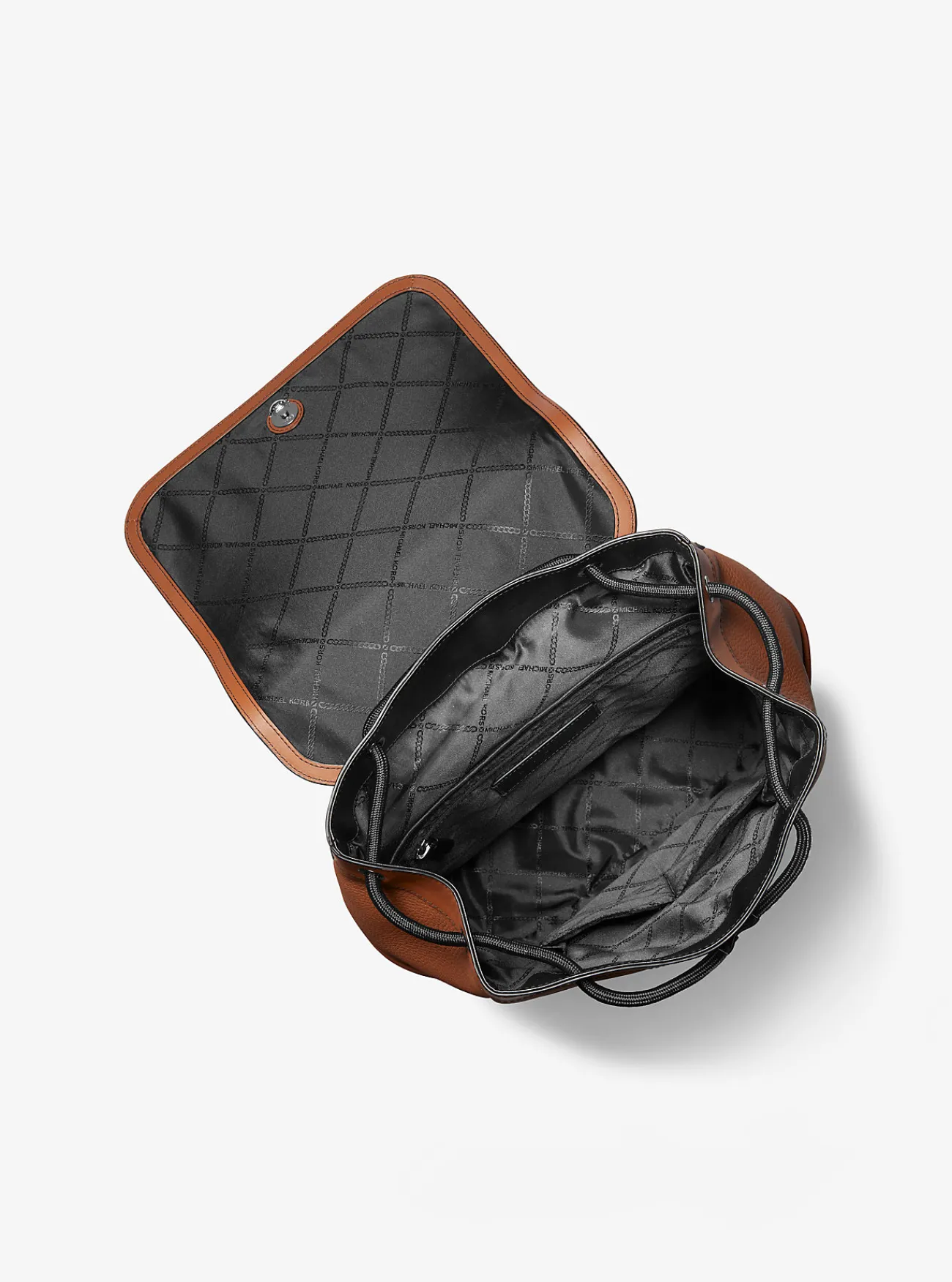 Michael Kors Utilityrugzak Hudson van getrommeld leer LUGGAGE Sale