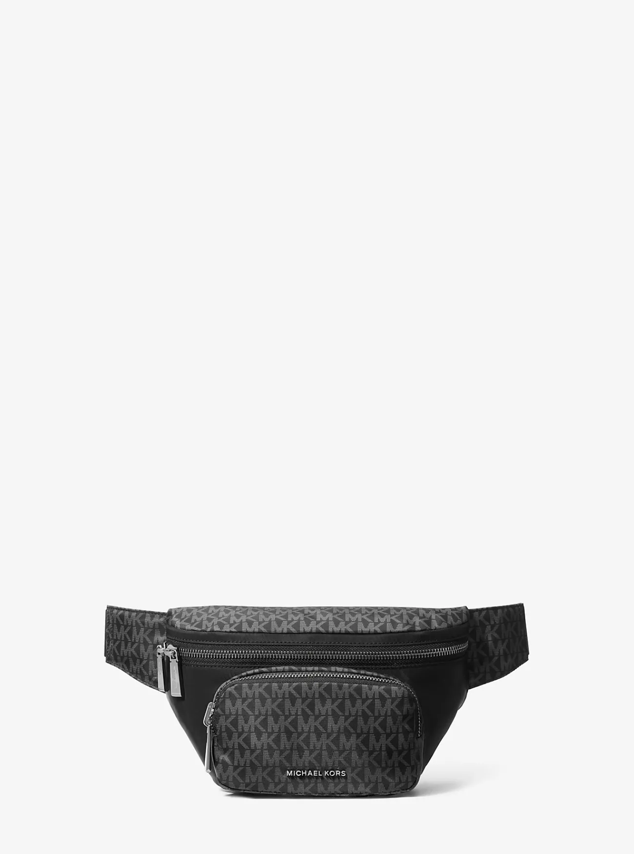 Michael Kors Utility-schoudertas Tanner van nylon met kenmerkende logoprint ZWART Hot