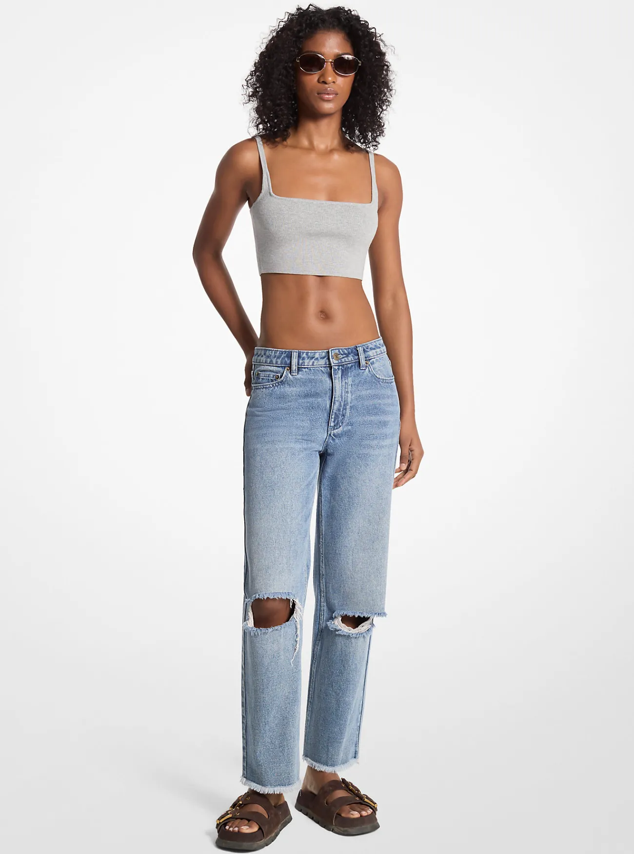 Michael Kors Verweerde jeans BLAUWVINTAGEWASSING Fashion
