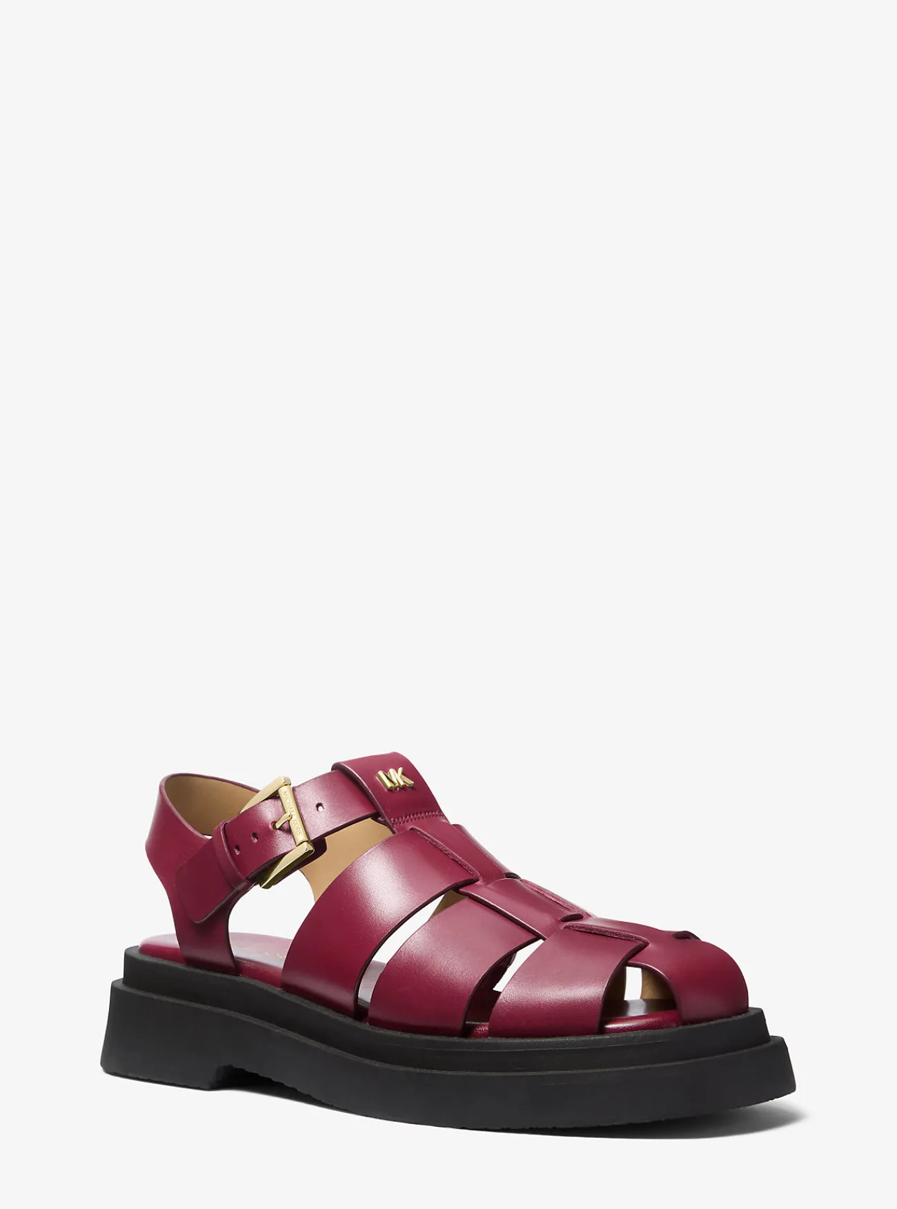 Michael Kors Visserssandaal Indy van leer MOERBEI Sale