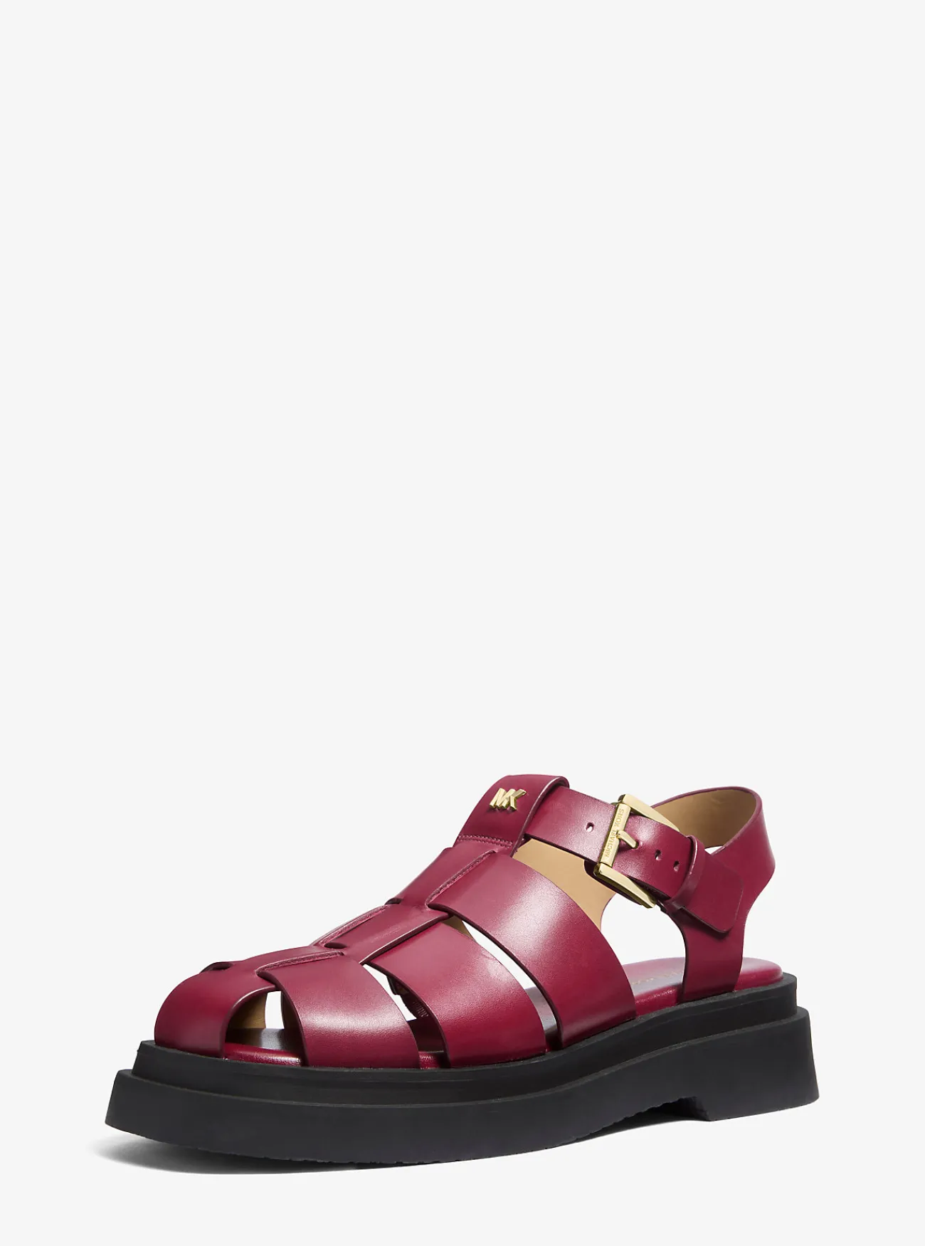 Michael Kors Visserssandaal Indy van leer MOERBEI Sale