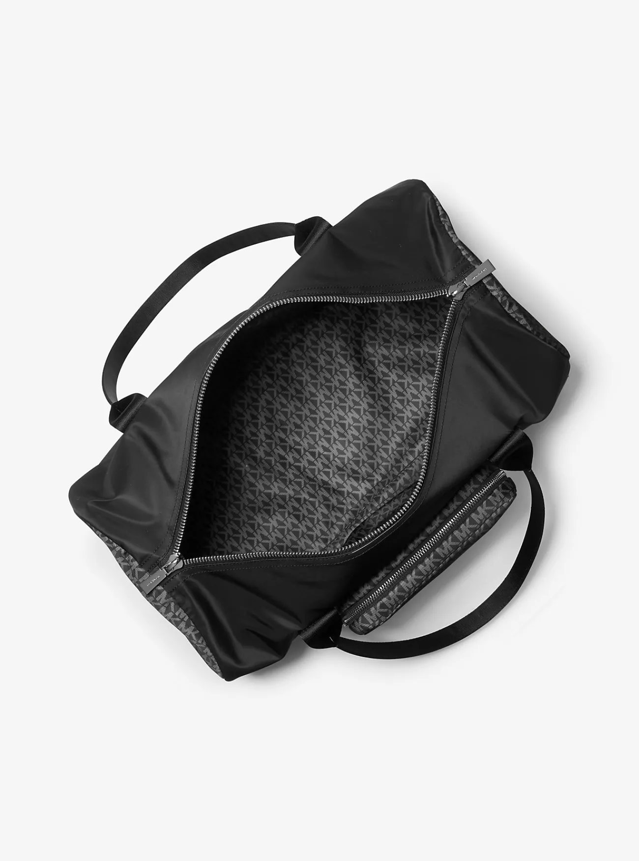 Michael Kors Weekendtas Tanner van nylon met kenmerkende logoprint ZWART Best