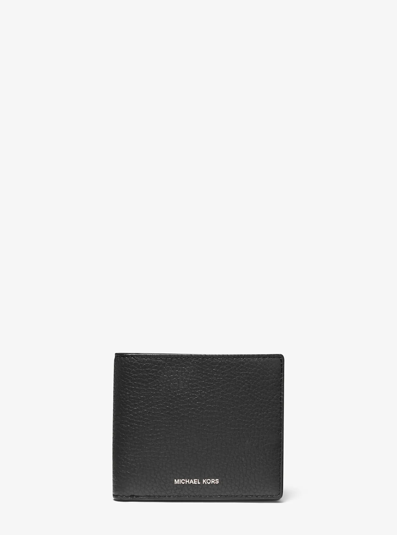 Michael Kors Zakportefeuille Hudson van getrommeld leer ZWART Clearance