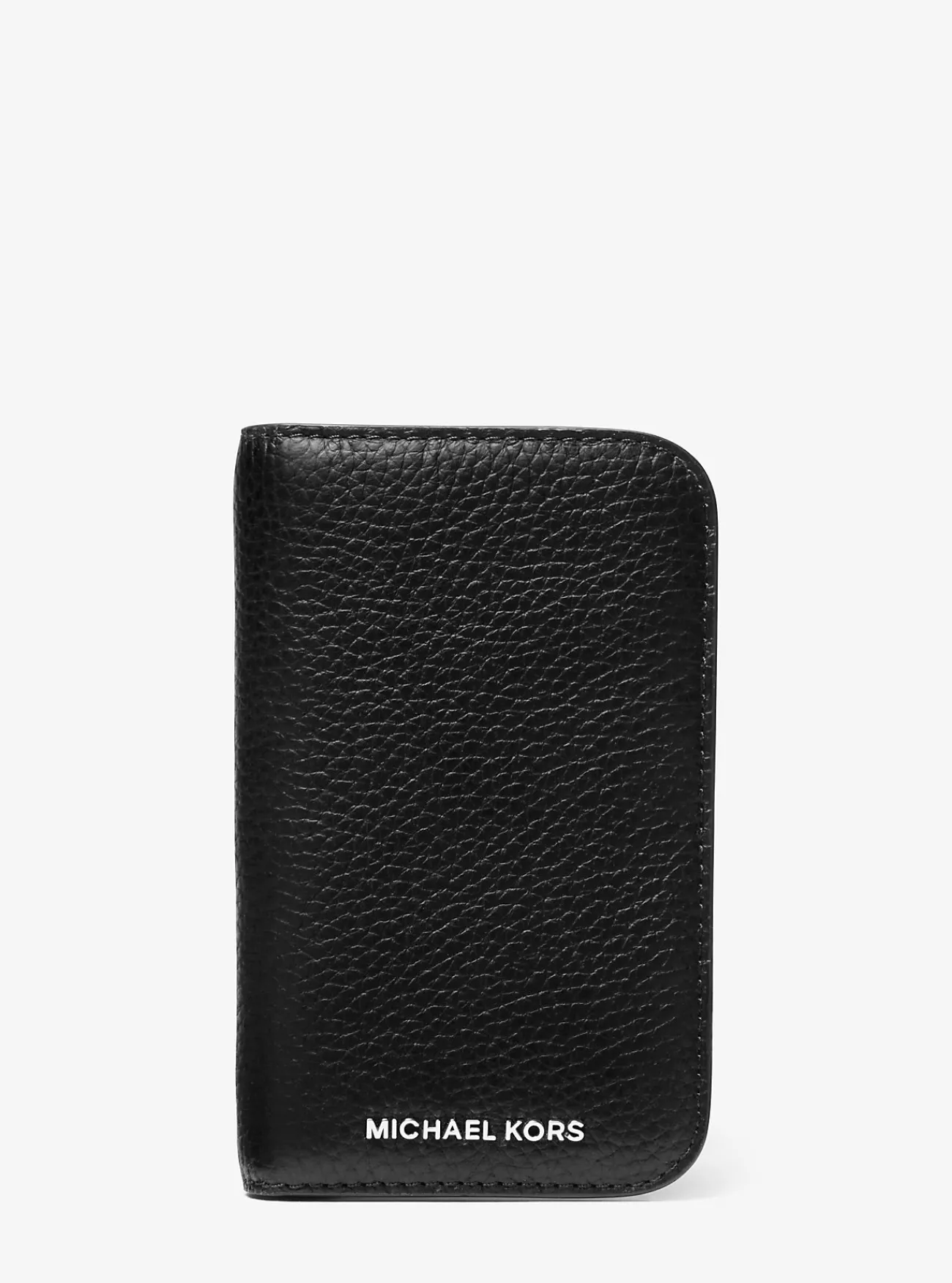 Michael Kors Zakportefeuille Hudson van getrommeld leer ZWART Best