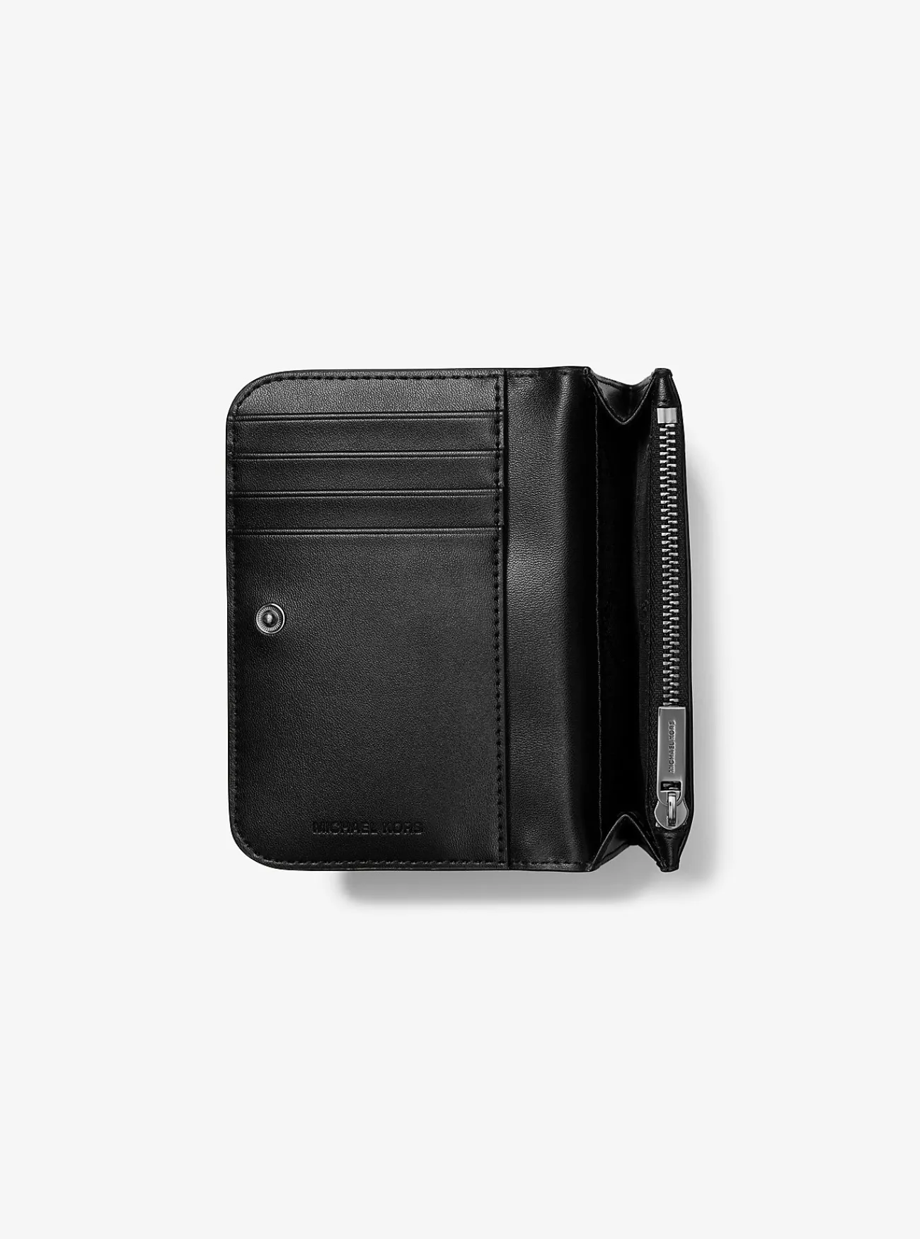 Michael Kors Zakportefeuille Hudson van getrommeld leer ZWART Best