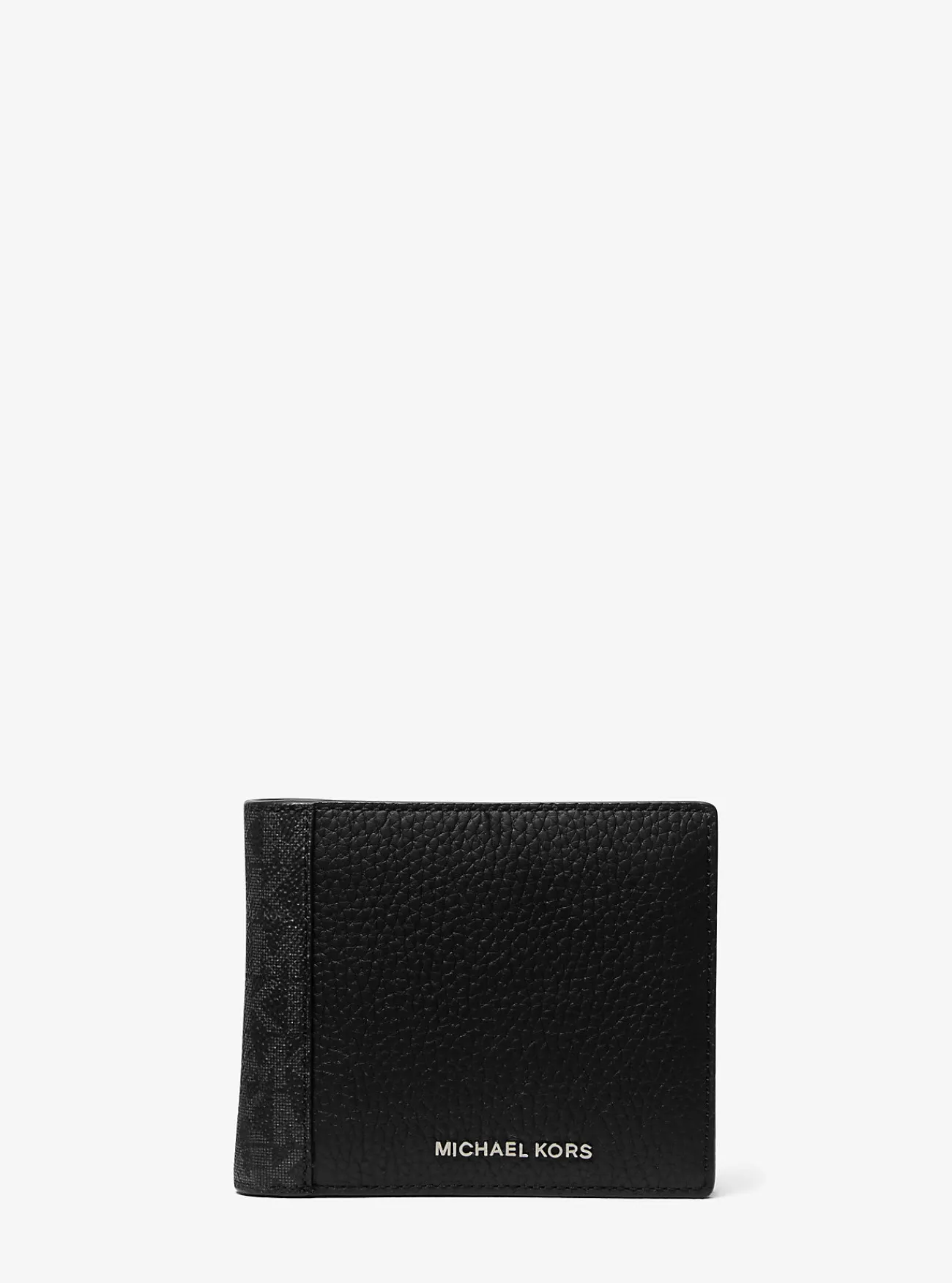 Michael Kors Zakportefeuille Hudson van leer met portemonneetje en kenmerkend logo ZWART Fashion
