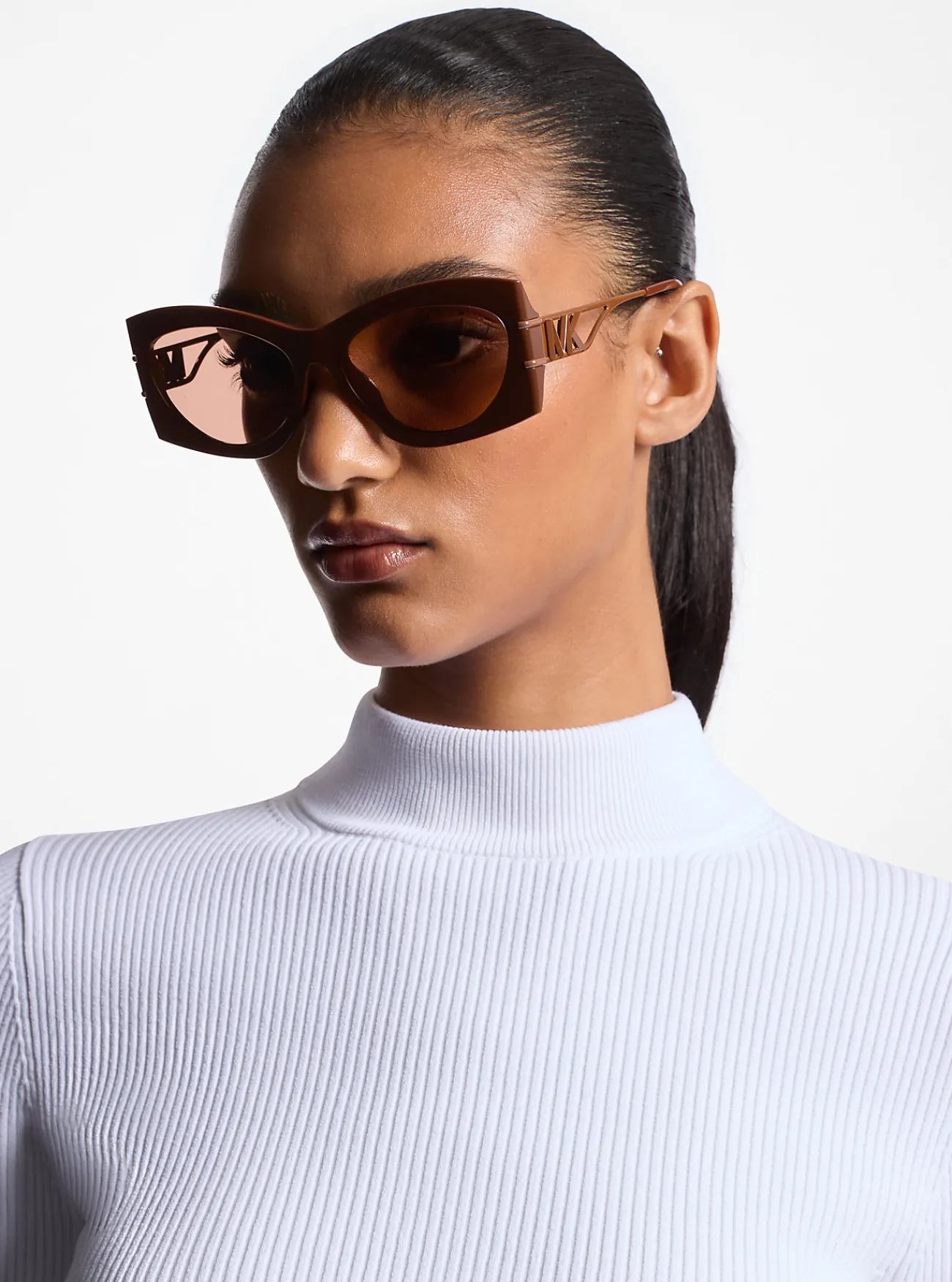 Michael Kors Zonnebril Navarra NOOTMUSKAAT Outlet